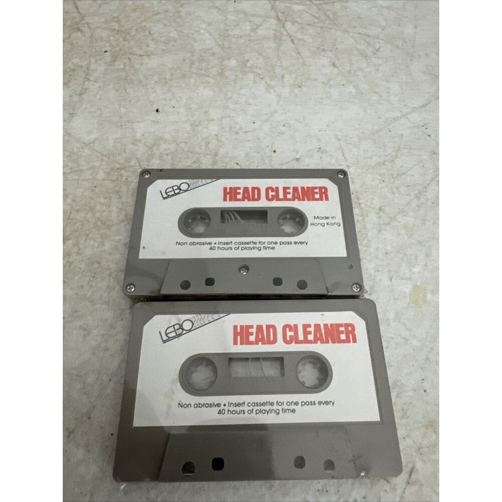 Lebo Head Cleaner Cassette Set Of Two Sealed